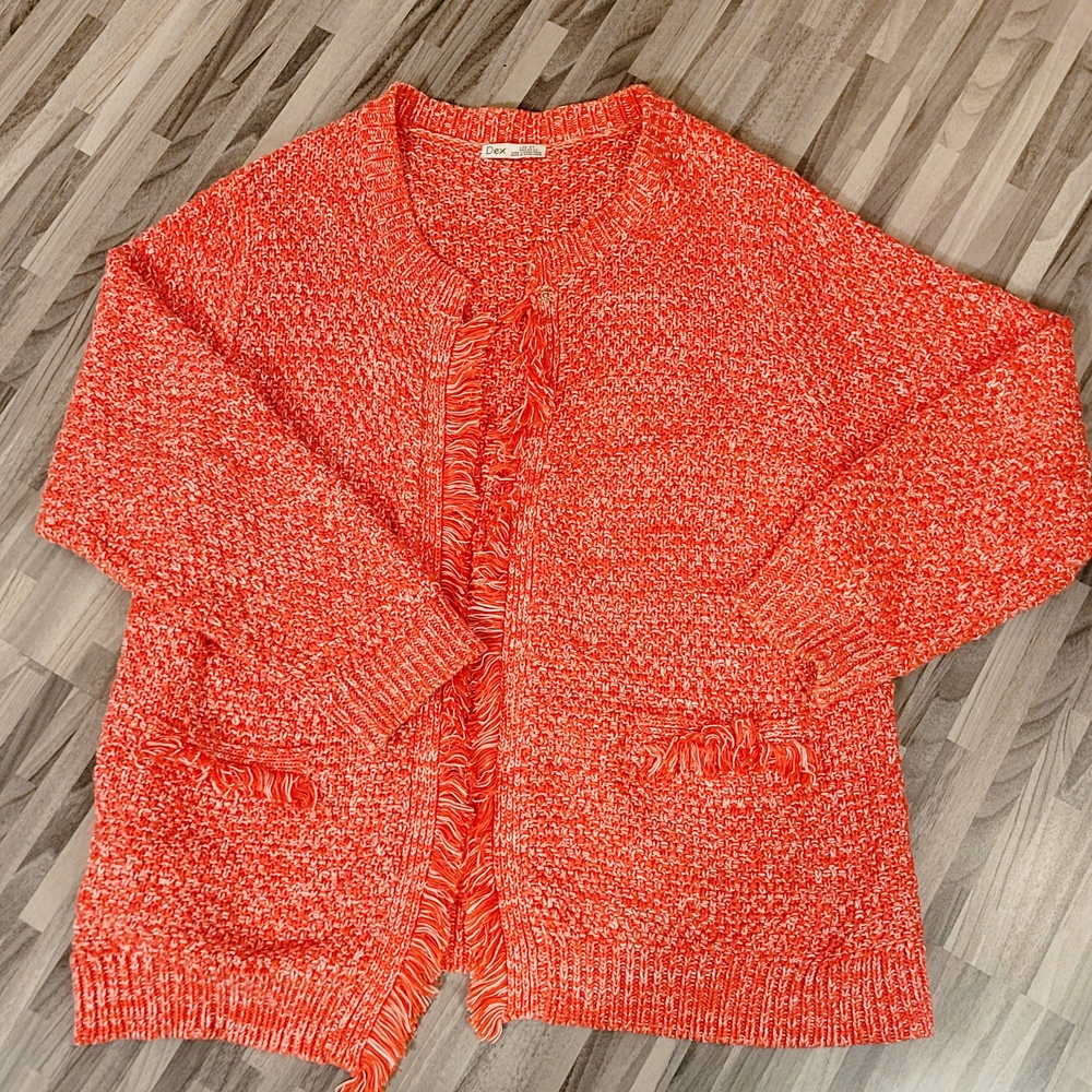 Dex Coral Knit Cardigan Sweater